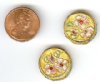 2 18x6mm Gold Cloisonné Disks